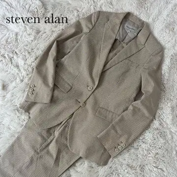 새상품급 스티븐 앨런 린넨 캐주얼 셋업 베이지 상의 M 하의 S