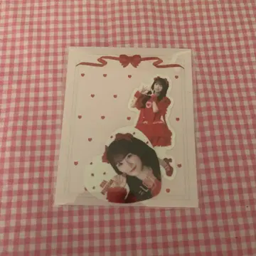 오토시마 리사 특별한 빨간색 의상 개별 스티커 씰 이코러브