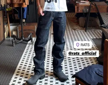 주말 한정판 가격 인하 rats INDIGO DENIM PANTS