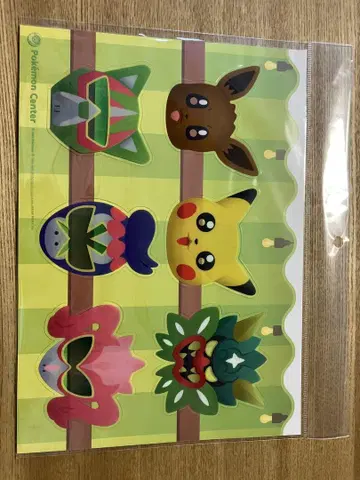 114 포켓몬 벽의 가면 스티커 씰