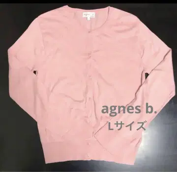 [아네스베] 가디건 핑크 여성용 3 긴팔 얇은 소재 레어 L 사이즈