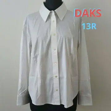 DAKS 화이트 긴팔 버튼업 셔츠 일본제 13R