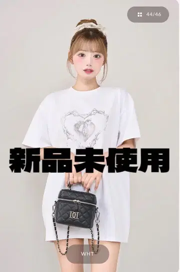 Darich 새상품 하트 키 페이드 빅 T셔츠