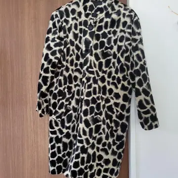 레오파드 무늬 롱 코트 여성용