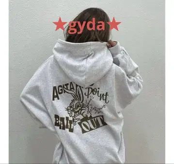 GYDA CALL BUNNY BIG 후드 맨투맨