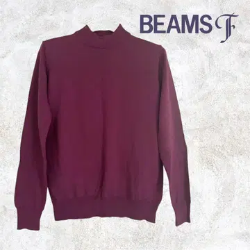 BEAMS F 빔즈 F 모크넥 니트 스웨터