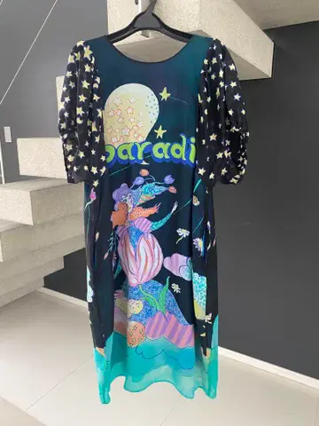 츠모리치사토 실크 원피스