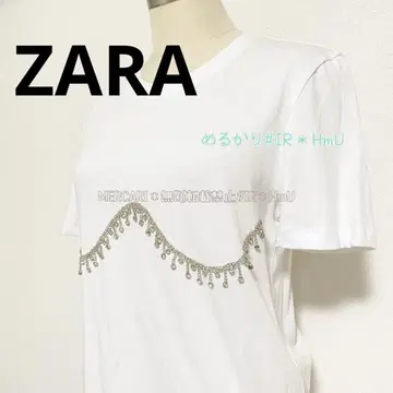 택 포함 ZARA 자라 비쥬 반팔 T셔츠