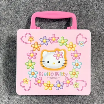 헬로키티 수납 박스 캔 카오하나 핑크