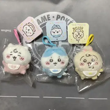 치이카와(먼작귀) 베이비 BABY 마스코트 하치와레 토끼 3종 세트