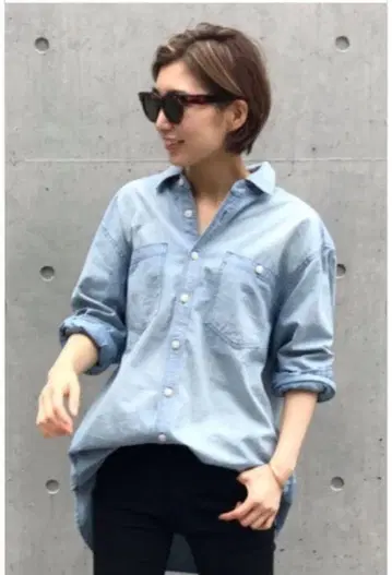 deuxieme classe 젬블 데님 셔츠