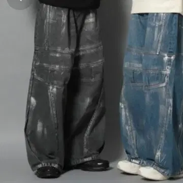 빈티지 가공 데님 팬츠