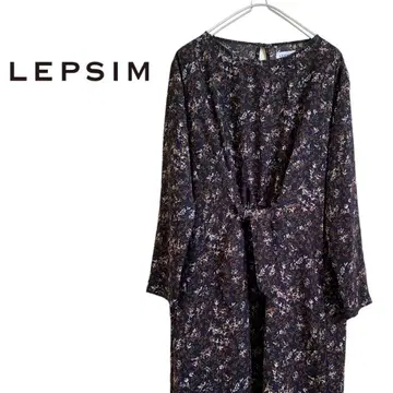 LEPSIM 레프시임 여성용 꽃무늬 원피스 긴팔 원피스
