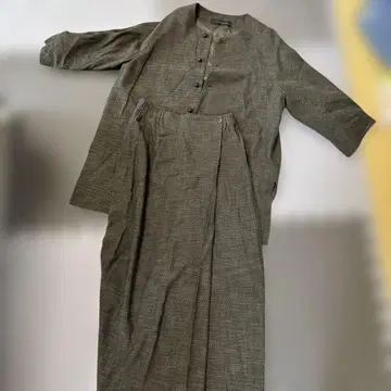 요건 레일 그레이 코튼 셋업