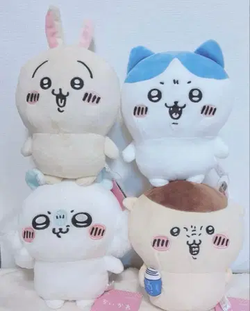 치이카와 (먼작귀) 음성 포함 봉제 인형 토끼 하치와레 모몽가 밤만쥬