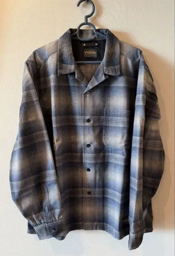 MINEDENIM PENDLETON 콜라보 오픈 카라 셔츠