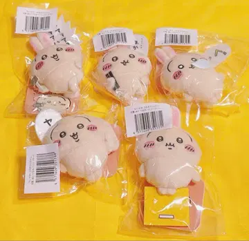 치이카와 (먼작귀) 토끼투성이 복권 E상 봉제 인형 배지 5점 세트