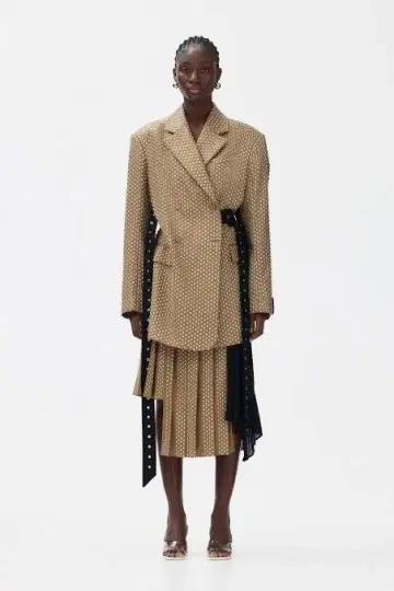시착만 한 상품 택 포함 ROKH H&M 스터드 장식 스커트 38