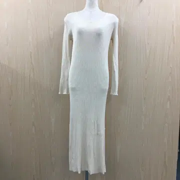 새상품 아르쥬빌리 시어 리브 긴팔 원피스 F0910A02