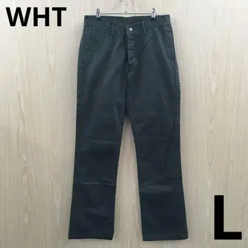 새상품 WHT 버튼 플라이 스트레이트 팬츠 F0910B06