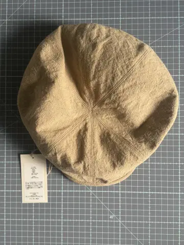 nine tailor 목화 린넨 코튼 린넨 헌팅 캡 베이지