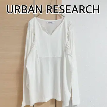 URBAN RESEARCH 어반 리서치 긴팔 티셔츠 화이트