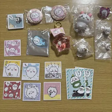 치이카와 (먼작귀) 묶음 판매 스티커 피규어 키링 자수 캔배치
