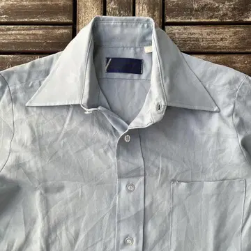 70s 빈티지 VAN HEUSEN 오픈 카라 라이트 셔츠