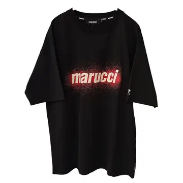 새상품 M marucci 말루치 말루치 블랙 티셔츠 빨간색 로고 남성용
