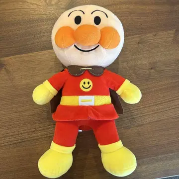 호빵맨 봉제 인형 망토 포함