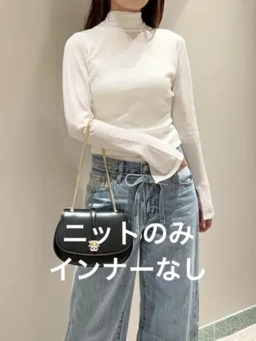 SNIDEL 백 오픈 니트 풀오버 IVR