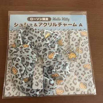 로손 헬로키티 키티 아크릴 참 스크런치 A