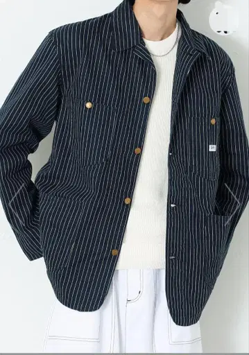 Lee DUNGAREES 로코 자켓 커버올 스트라이프