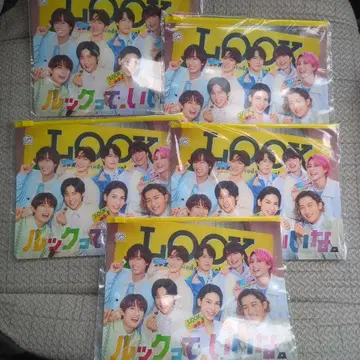 LOOK x Snow Man 오리지널 슬라이더 파우치 5개 세트