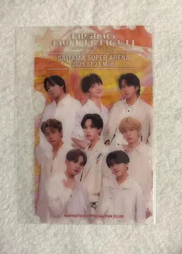 FANTASTICS B상 클리어 픽처 티켓 7/21 익명 배송