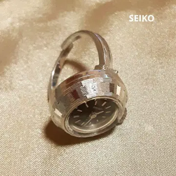 세이코 반지 워치 퍼플 프리 사이즈 작동품