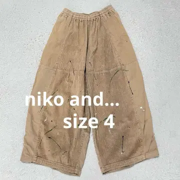 니코앤드 코듀로이 이지 와이드 팬츠 size4