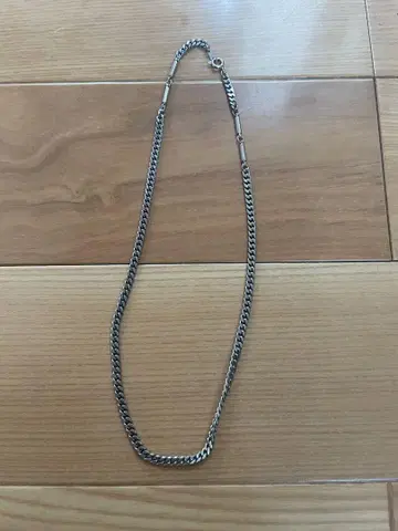 실버 스테인리스 자기장 체인 목걸이