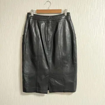 80s 90s 빈티지 가죽 스커트 미국제