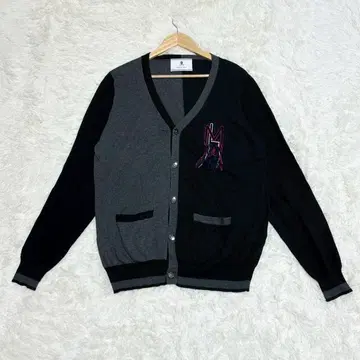 MARK&LONA 그레이/블랙 가디건 M 캐시미어