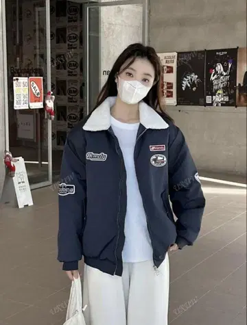 한국 레트로 루즈 캐주얼 봄버 자켓 여성용 패딩 코트