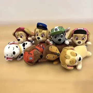 퍼피 구조대 봉제 인형 8개 세트