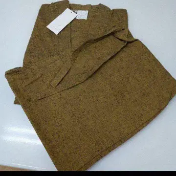 여성용 구루메 직조 사부이 (M, L) 금 브라운