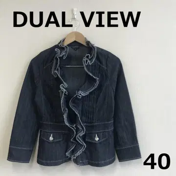 E0910B16 [ DUAL VIEW ] 프릴 데님 자켓