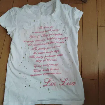 Liz Lisa 프린트 화이트 T셔츠