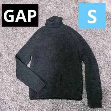 GAP 남성용 하이넥 니트 스웨터 다크 그레이 S
