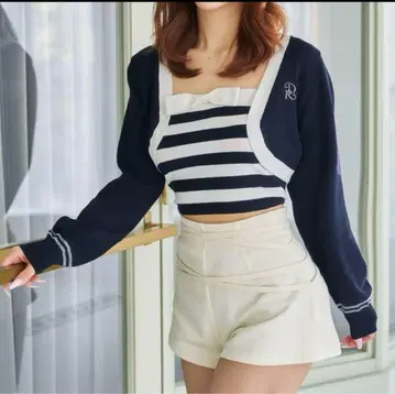 Darich 다리치 레이어드 보더 니트 앙상블