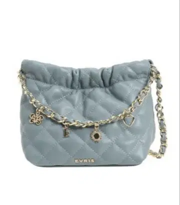미사용 새상품 EVRIS 에브리리스 퀼팅 모티브 체인 BAG