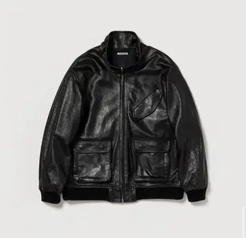 4 25aw AURALEE LAMB LEATHER ZIPBLOUSON