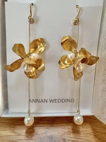 ANNAN WEDDING 빅 사이즈 플라워 브라이덜 귀찌